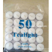 High Quality Pure Paraffin Wax White Tealight Candles in Bulk